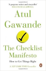 lessons from the checklist manifesto