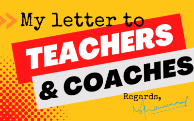Letter to Teachers and Coaches